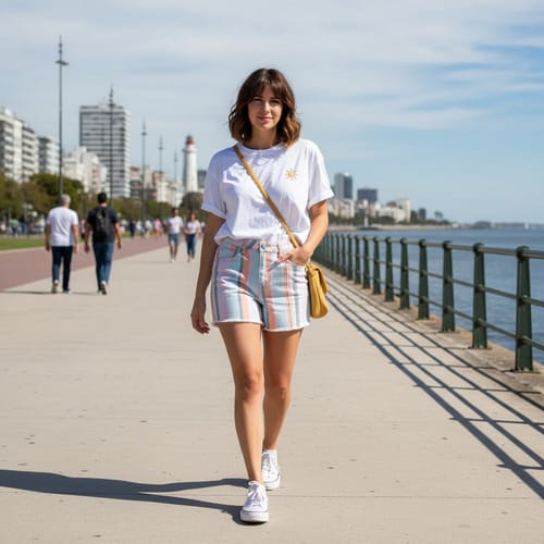 Short jean wild fable casual